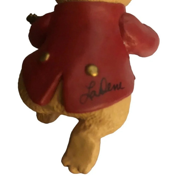 VTG HALLMARK KEEPSAKE '91 "Fiddlin' Around" Bear Violin Xmas Christmas Ornament - Picture 6 of 8